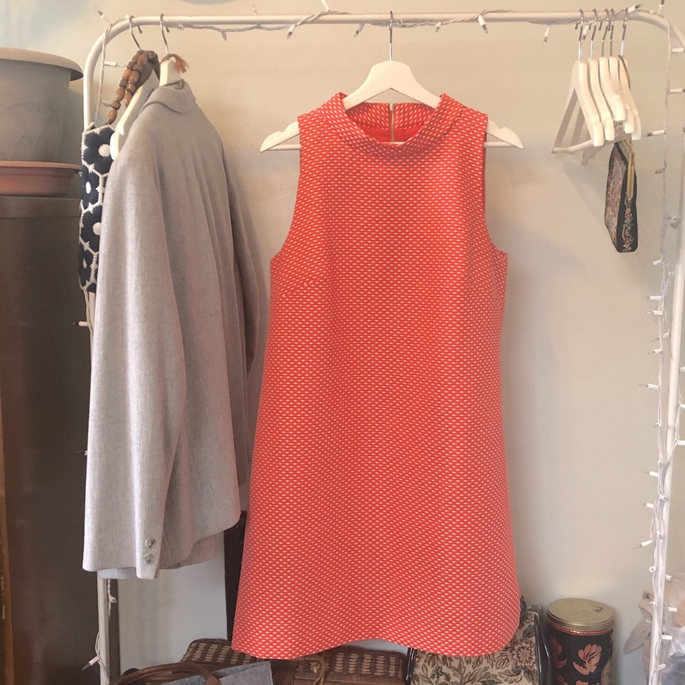 MAD Men Fantasy Mod Salmon Tahari Dress